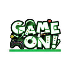 Game On" Wooden Table Centerpiece - Perfect for Gaming Parties, Birthdays & Youngsters Showers